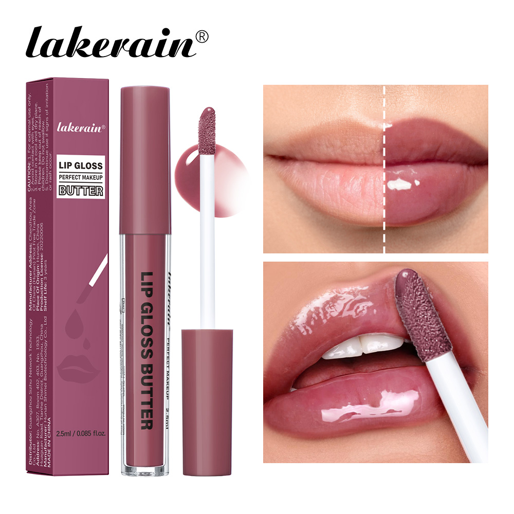 Lip Gloss Plumping - Lakerain Lip Gloss Mentega Tahan Lama