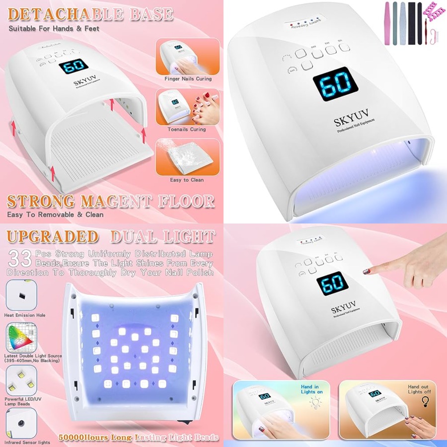 Uv Nail Lamp - Lampu Kuku UV LED Pengering Cepat