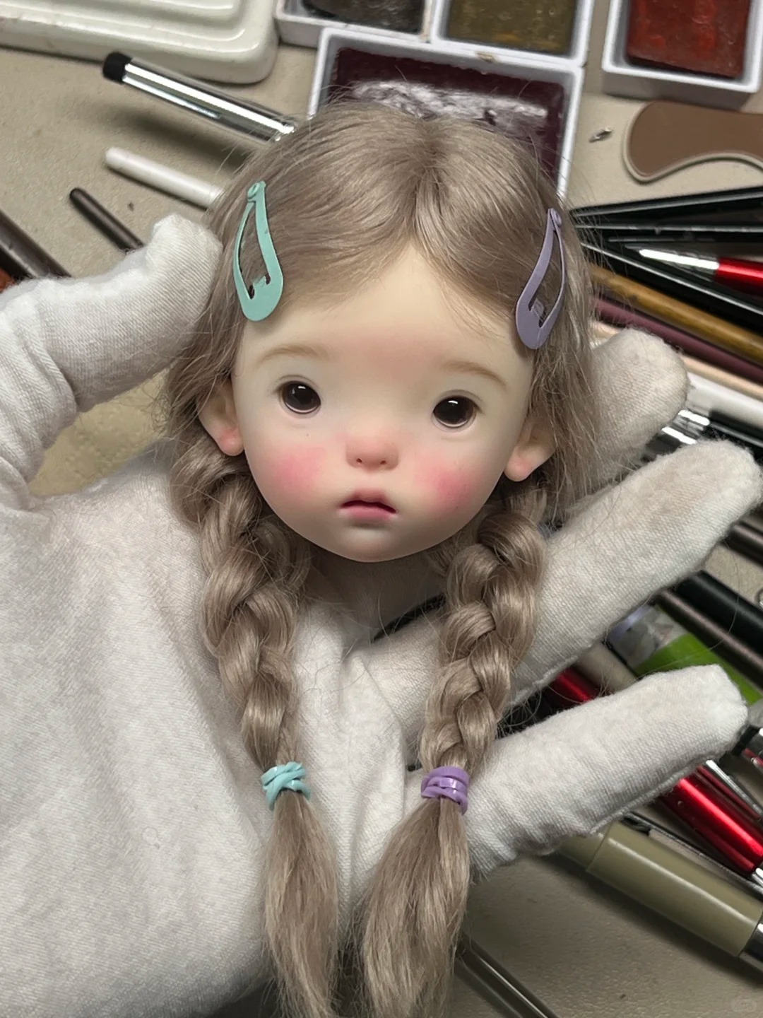 Beauty Makeup For Girl - Boneka SD BJD 1/6 Kepala Landoudou