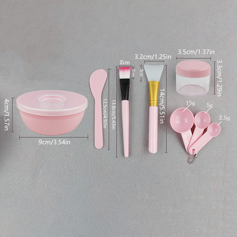 Beauty Makeup Tools Set - Set Kuas Masker Wajah, Mangkuk, Sendok,
