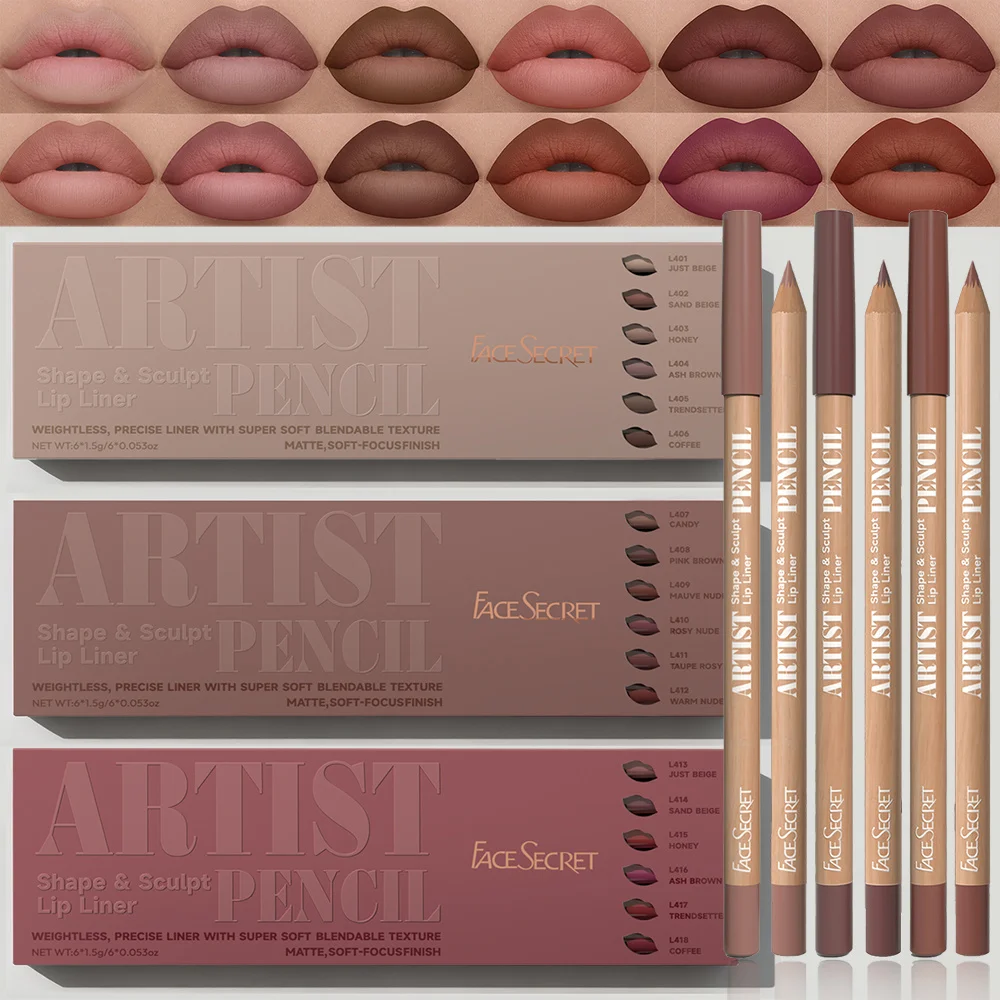 Lip Liner Pencil - 6pcs Set Pensil Lip Liner Artist