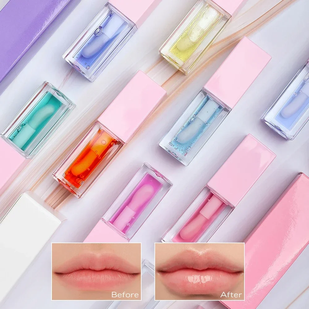 Lipgloss bening Label pribadi  - Lip Gloss Plumping ulasan dan harga
