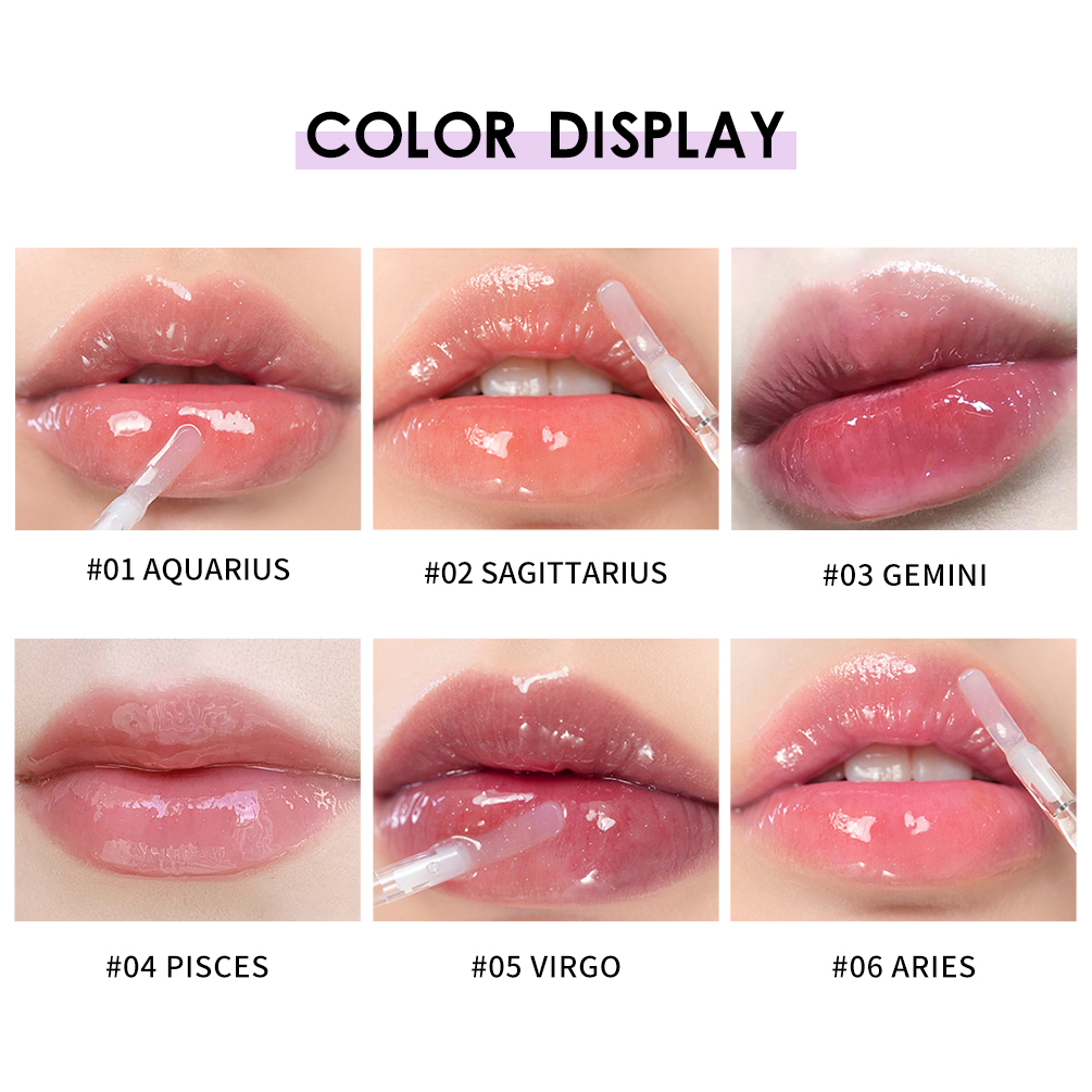 QIBEST Pelembab Gemuk Lip Glos - Lip Gloss Plumping ulasan dan harga