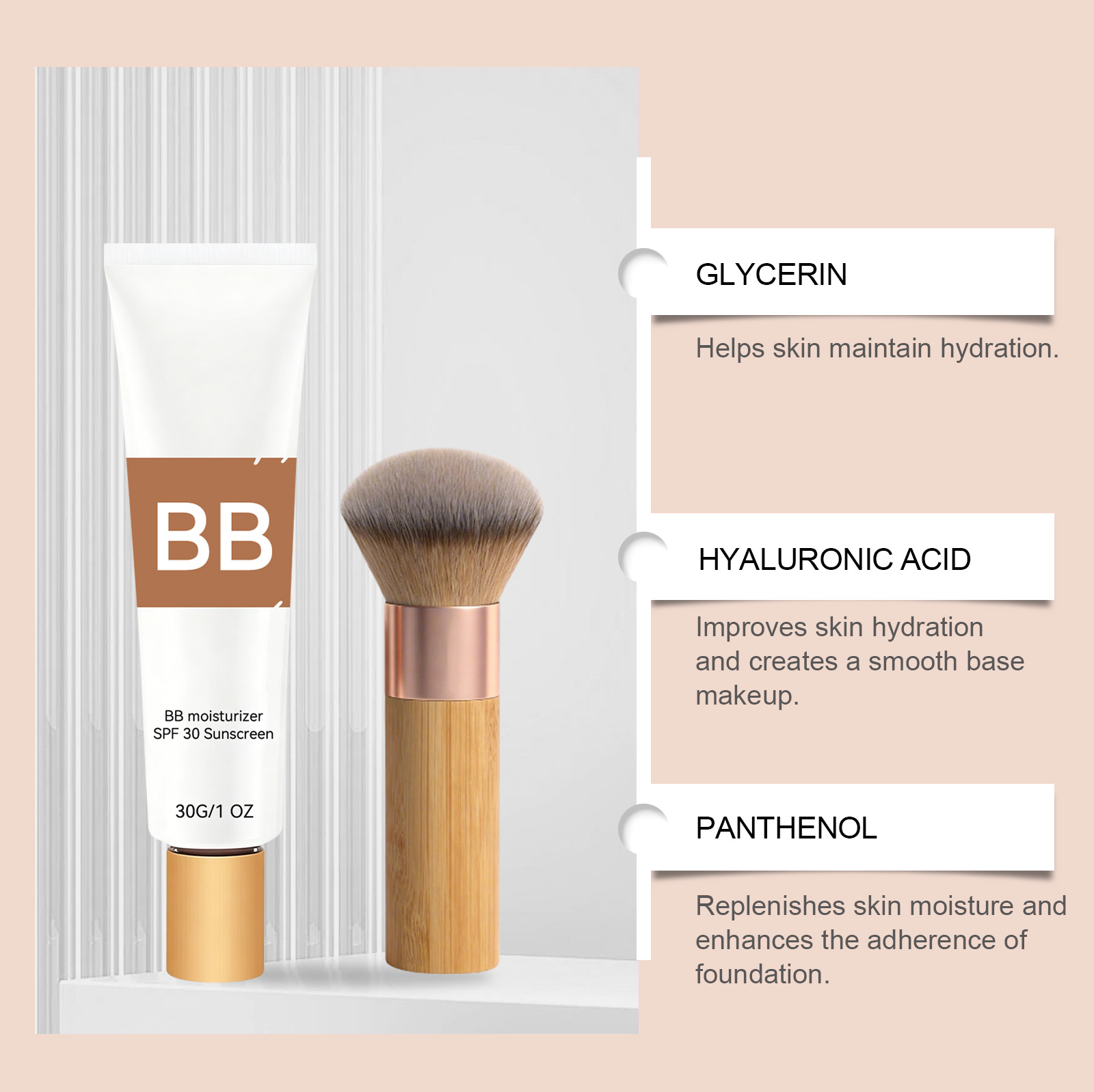 Krim BB Pelembap Berwarna SPF  - Beauty Makeup Foundation ulasan dan harga