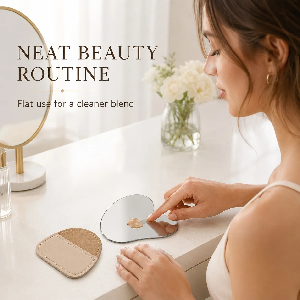 Palet Pencampur Makeup Bentuk  - Beauty Makeup Foundation ulasan dan harga