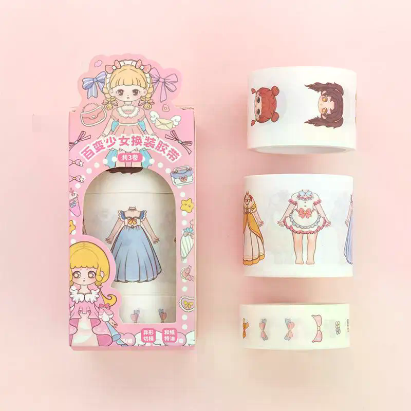1 Kotak Stiker Kartun Berpakai - Beauty Makeup For Girl ulasan dan harga