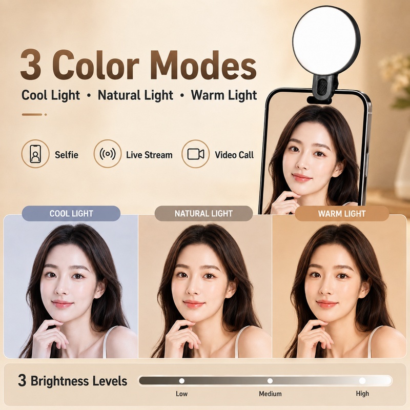 Lampu LED RGB Portabel Mini de - Beauty Makeup Video ulasan dan harga