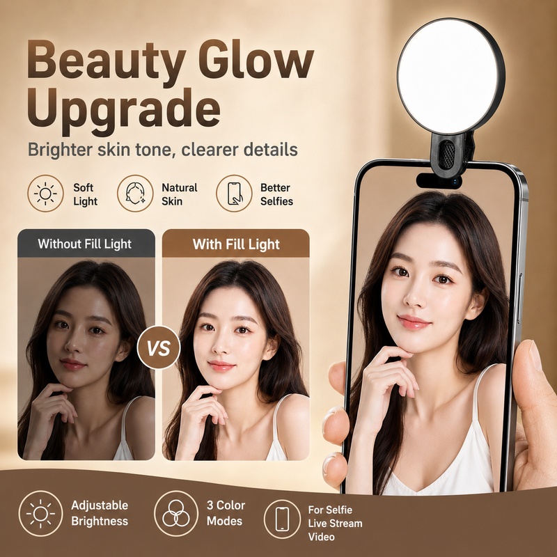 Lampu LED RGB Portabel Mini de - Beauty Makeup Video ulasan dan harga