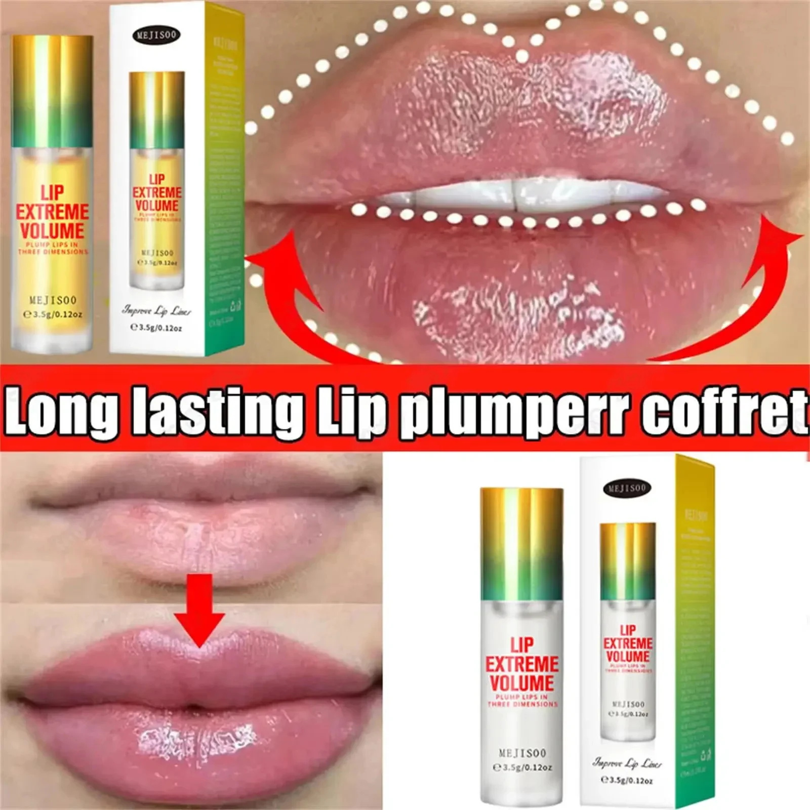 Minyak Pembesar Bibir Instan,  - Lip Gloss Plumping ulasan dan harga