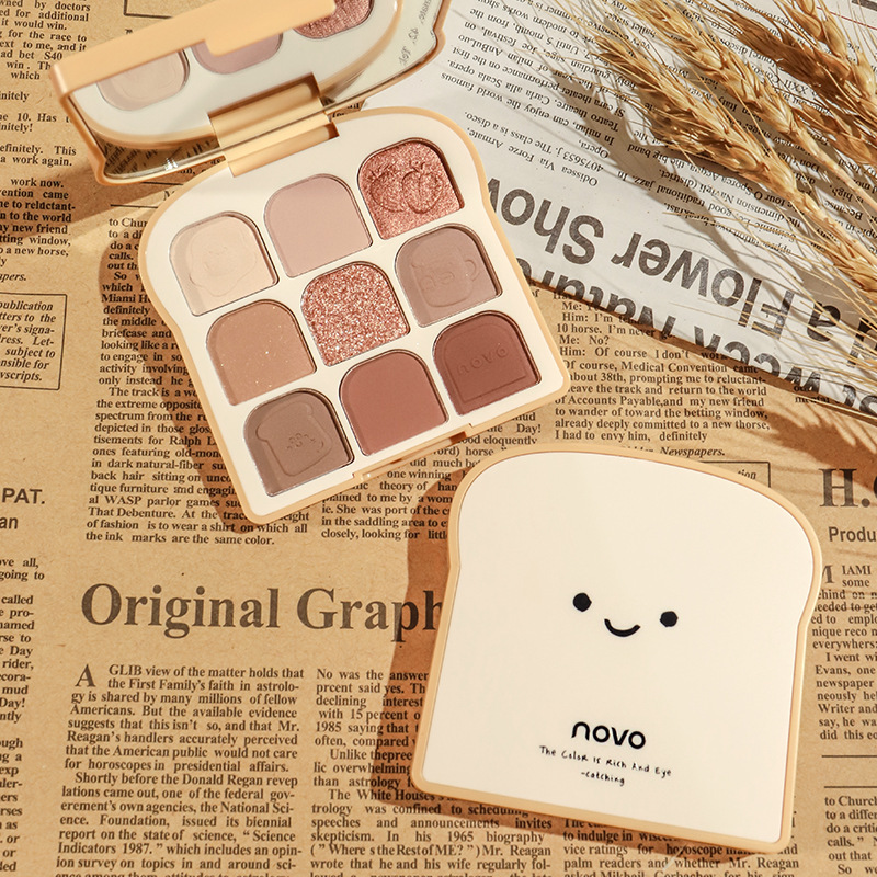 NOVO Toast 9 Warna Matte Eyesh - Beauty Makeup Novo ulasan dan harga