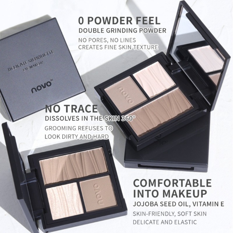 NOVO Disk Rias Tiga Warna Matt - Beauty Makeup Novo ulasan dan harga