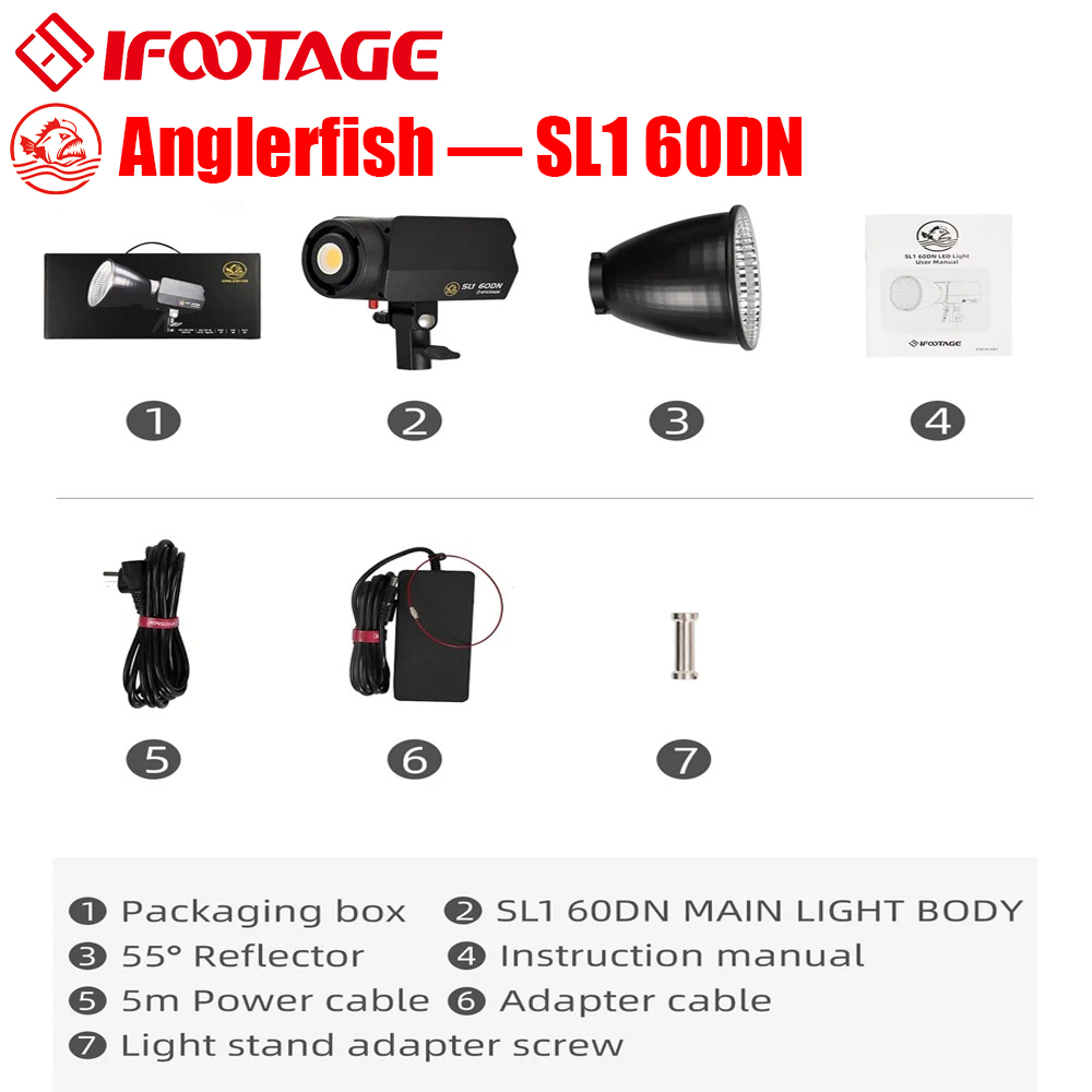 Ifootage Anglerfish SL1 60DN C - Beauty Makeup Video ulasan dan harga