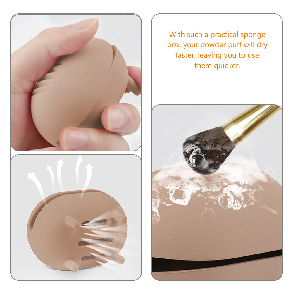 Kotak Spons Makeup Silikon Pre - Beauty Makeup Foundation ulasan dan harga