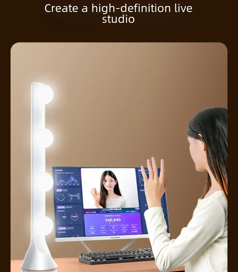 10W Profesional ​ ​ Lampu LED  - Beauty Makeup Video ulasan dan harga