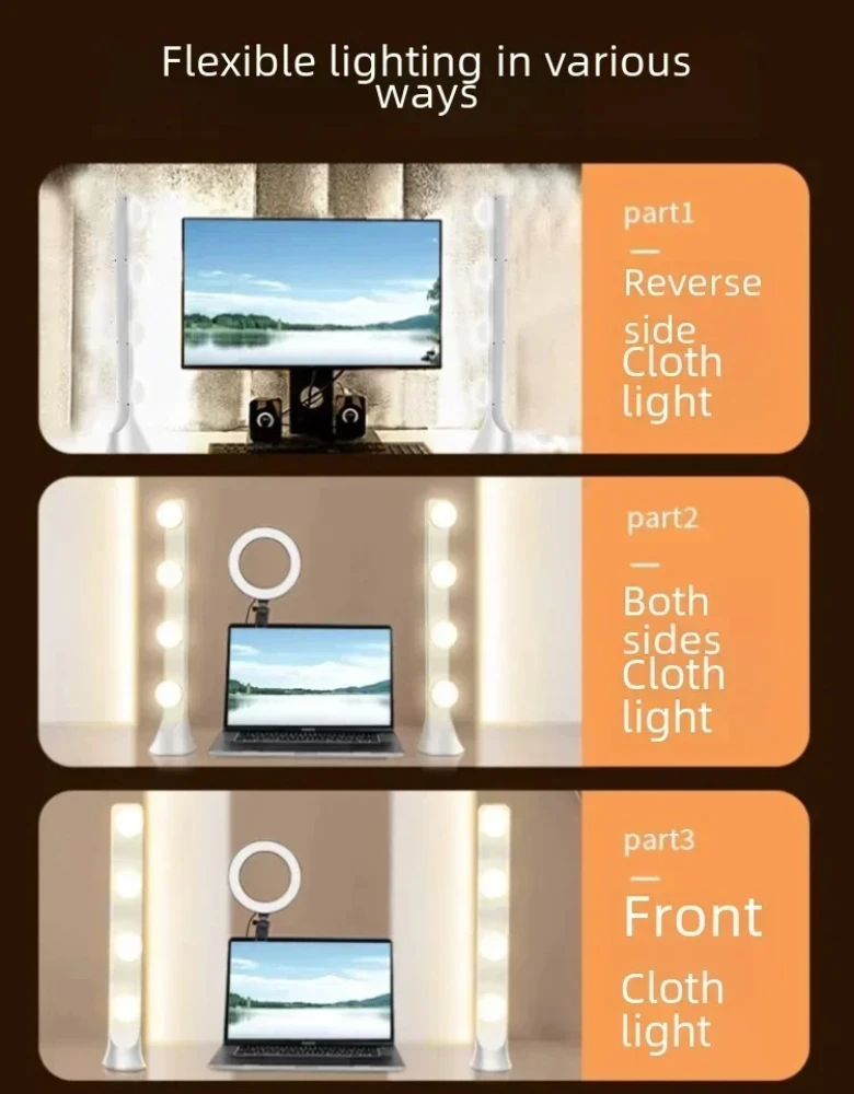10W Profesional ​ ​ Lampu LED  - Beauty Makeup Video ulasan dan harga