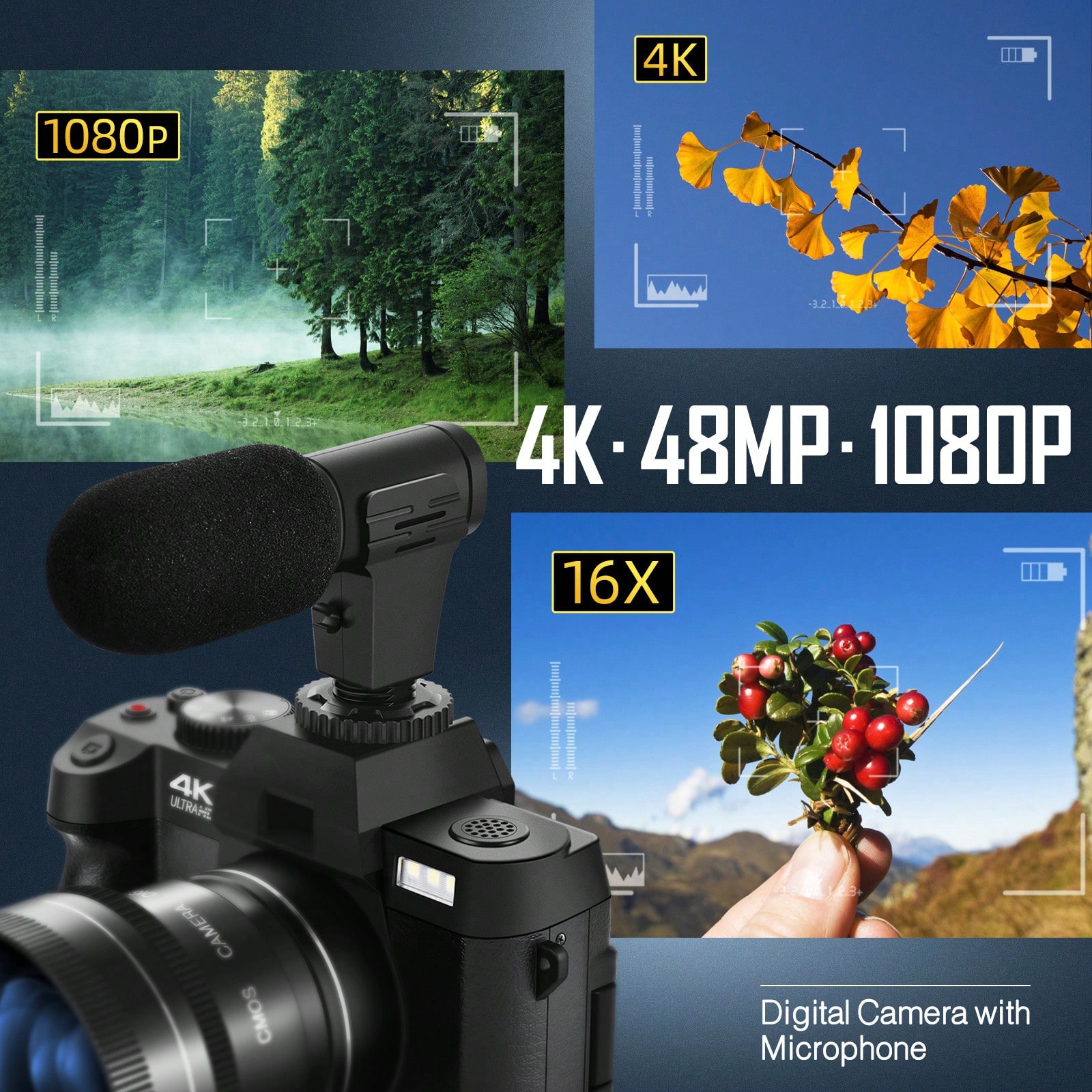 Kamera Digital 4K Untuk Fotogr - Beauty Makeup App ulasan dan harga