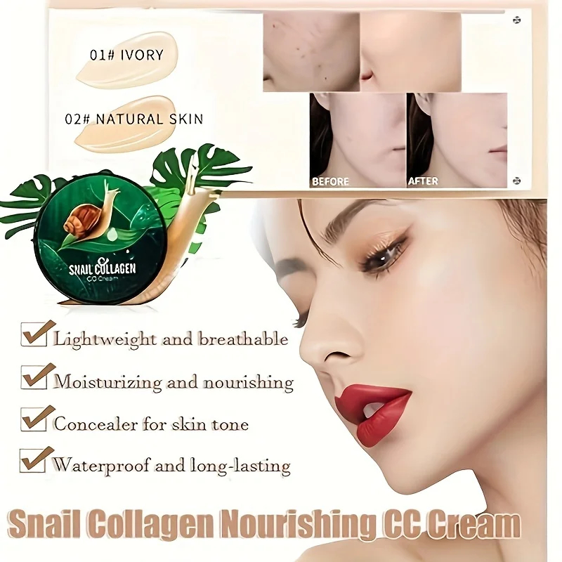 Krim CC Kolagen Siput, Krim BB - Beauty Makeup Foundation ulasan dan harga