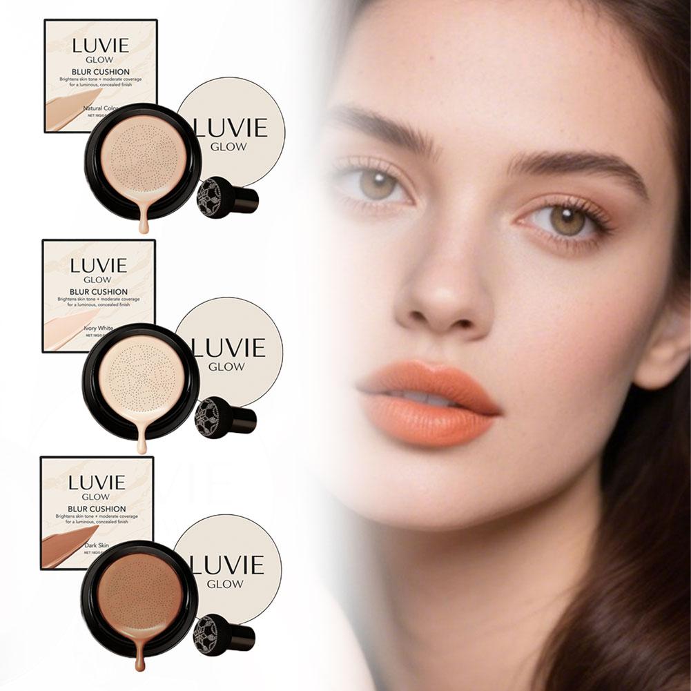 LUVIE GLOW Hydrating Mushroom  - Beauty Makeup Foundation ulasan dan harga