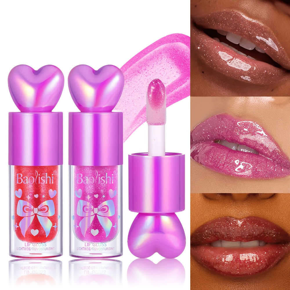 Lip Gloss Bentuk Hati Berkilau - Lip Gloss Plumping ulasan dan harga