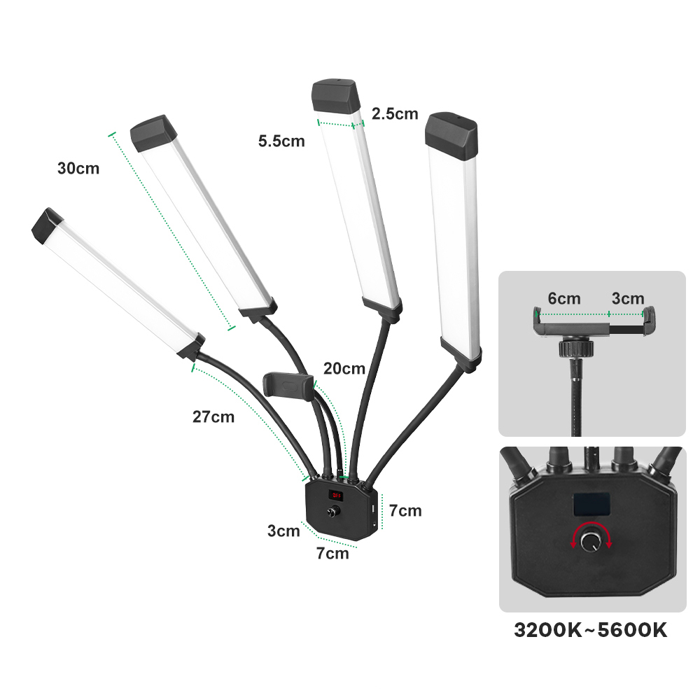 Lampu Fill LED Lengan Fleksibe - Beauty Makeup Video ulasan dan harga