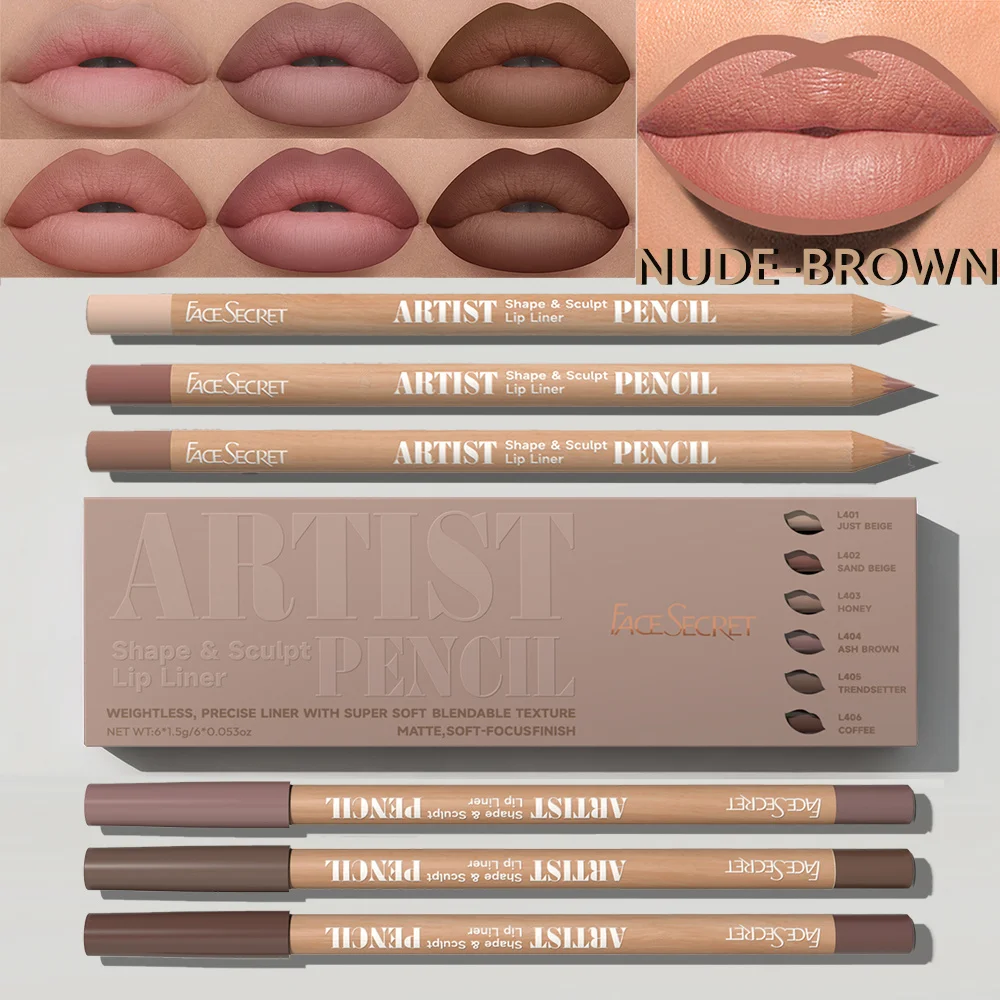 6pcs Set Pensil Lip Liner Arti - Lip Liner Pencil ulasan dan harga