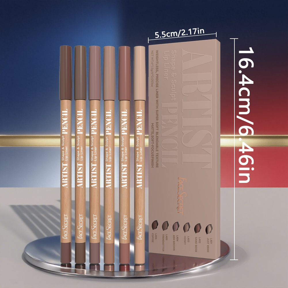 6pcs Set Pensil Lip Liner Arti - Lip Liner Pencil ulasan dan harga
