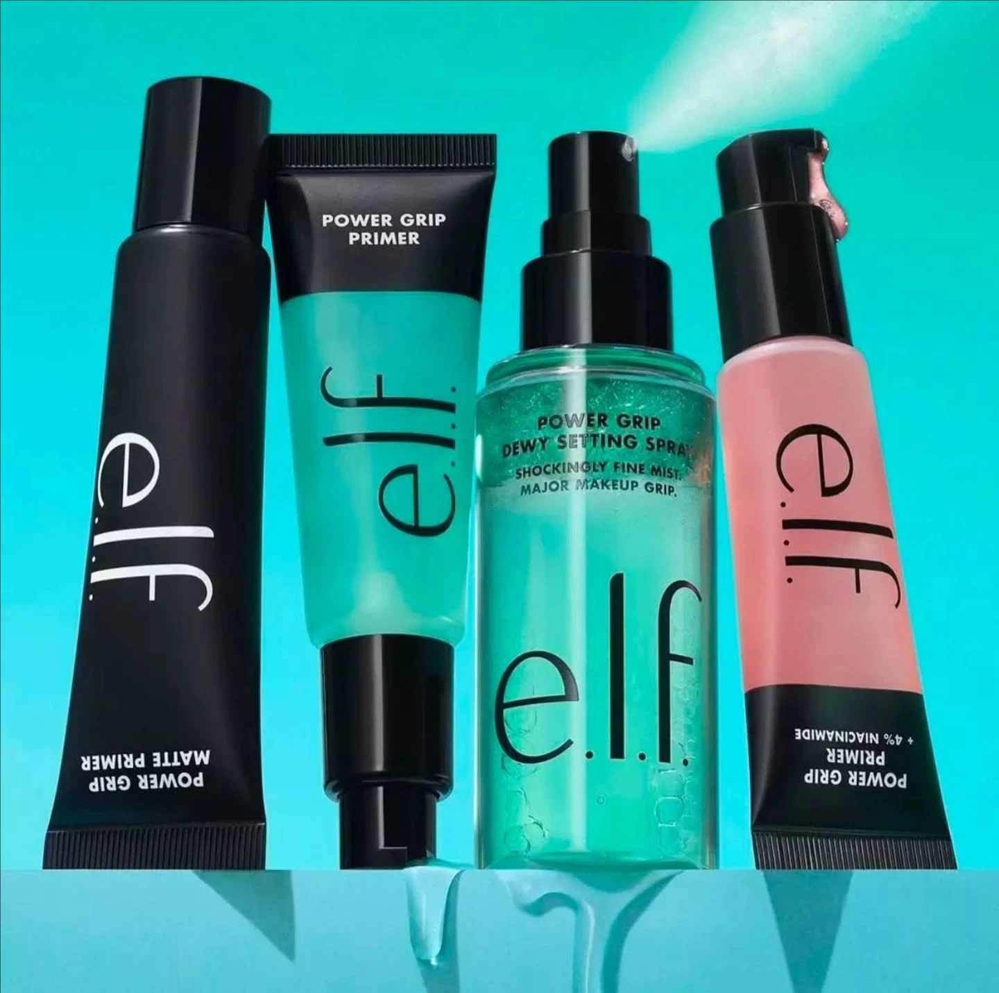 Elf Makeup Power Grip Dewy Set - Beauty Makeup Foundation ulasan dan harga