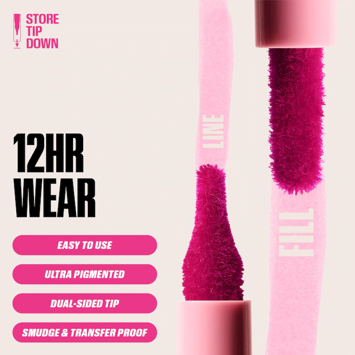Pensil Lip Liner Velvet Brown  - Huda Beauty Makeup Bag ulasan dan harga